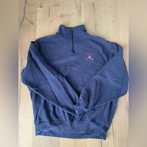 Ralph Lauren Polo Golf Navy Blue Half-Zip Sweater